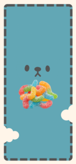 iPhone 14 Lock Screen Wallpaper " Gummy bears " image 3.